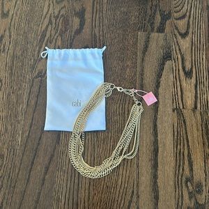 NWT Cabi Dream Weaver gold necklace